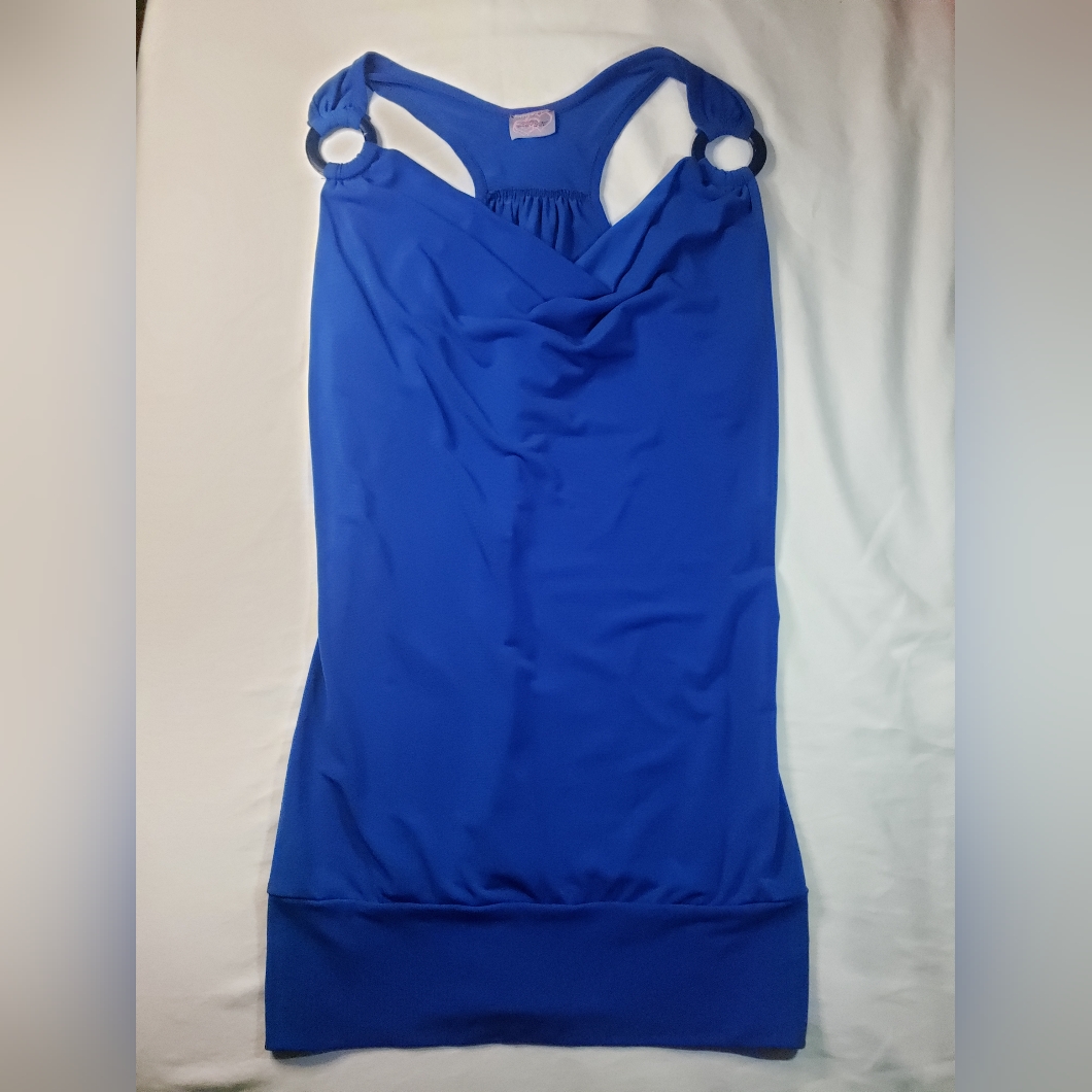 Luv Luv Blue Sleeveless Top Womens Size Xs